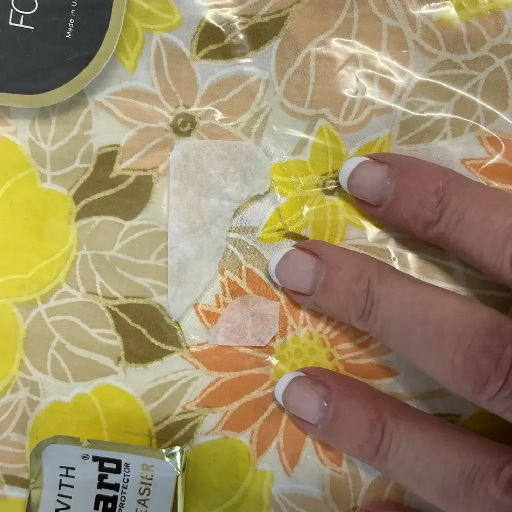 Vintage Wondercale Springmaid 2pc Sheet Set French Flowers Yellow Flat Fitted